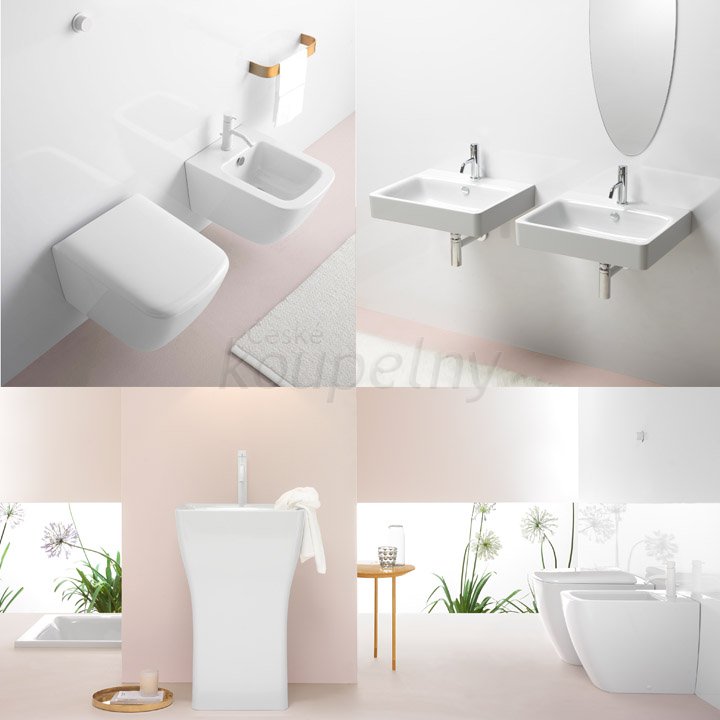 Designová série sanitární keramiky GSI SAND - příklad interiérových realizací
